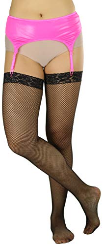 Image of ToBeInStyle Women's Wet Look Garterbelt