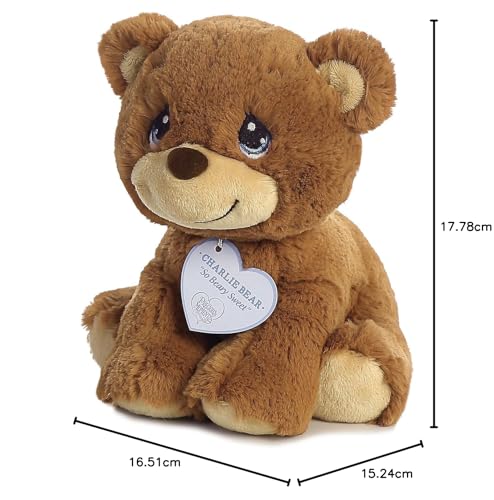 Aurora World Precious Moments So Beary Sweet Charlie Bear Plush, 8.5", Brown