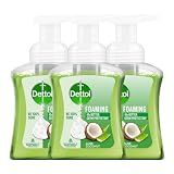Dettol Foaming Handwash Pump - Aloe Coconut (Pack of 3-250ml each) | Rich Foam | Moisturizing Hand Wash | Soft on Hands