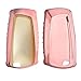 Produktbild kwmobile Autoschlüssel Hülle kompatibel mit BMW 3-Tasten Funk Autoschlüssel (nur Keyless Go) - TPU Schutzhülle Schlüsselhülle Cover in Hochglanz Rosegold