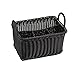 Produktbild APS 40182 Besteckkorb "ECONOMIC" mit 4 Fächern, bruchsicherer Besteckbehälter, Besteckkasten, Besteckbehältnis, Schwarz, 18 x 26 cm, Höhe 15 cm