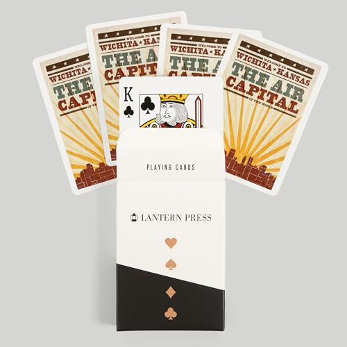 Naipes Poker Wichita Kansas, 52 cartas, tamaño póker miniatura 6