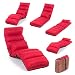 Produktbild Smoothy Relaxliege klappbare Lounge Liege - 3-in-1 Sessel, Liege, Gästebett flexibel einstellbar; Rot