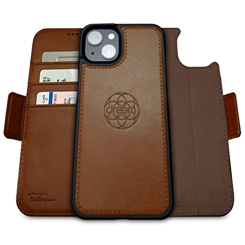 dreem 3-in-1 Wallet Case for iPhone 14/16e/17e, Chocolate