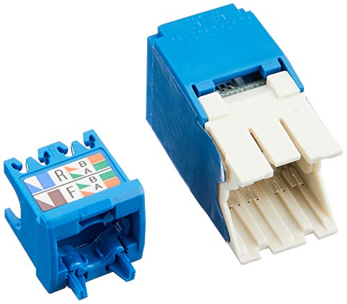 Amazon.co.jp: パンドウイット Cat6A モジュラージャック 青