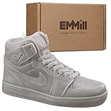 EMMill Extra Large Sneaker Shoe Candle - Grey - 7” x 4” - Vanilla Scented, Realistic Detail, 100% So