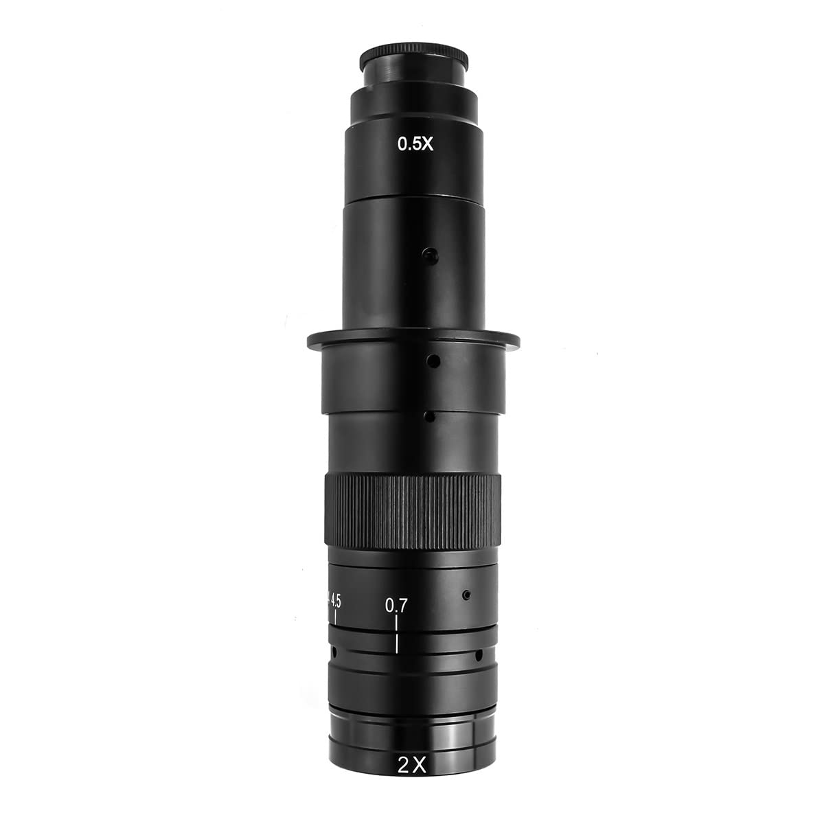 Mikroskopowy obiektyw pomocniczy z zoomem 180X C-MOUNT obiektyw + 0,75 x 0,5 x 2,0 x 0,3 x Barlow pomocniczy obiektyw szklany obiektyw przemysłowy M42 kamera mikroskopowa wideo (180x-F)