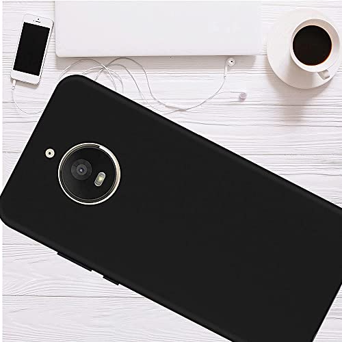 Image of Mobile Back Cover Case for Moto E4 Plus (Silicone Case|CameraProtection|Black SC1510)
