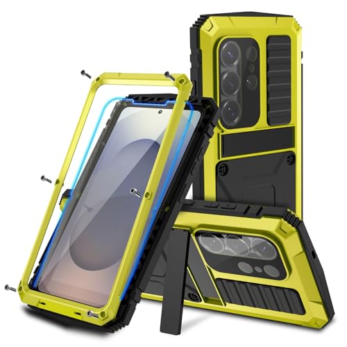 Coque Samsung S26 Ultra intégrale béquille induction jaune