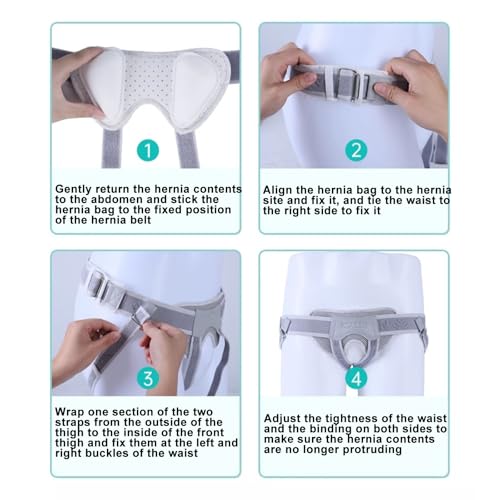 Faja para Hernia Masculina con Almohadillas y Correas Ajustables miniatura 7