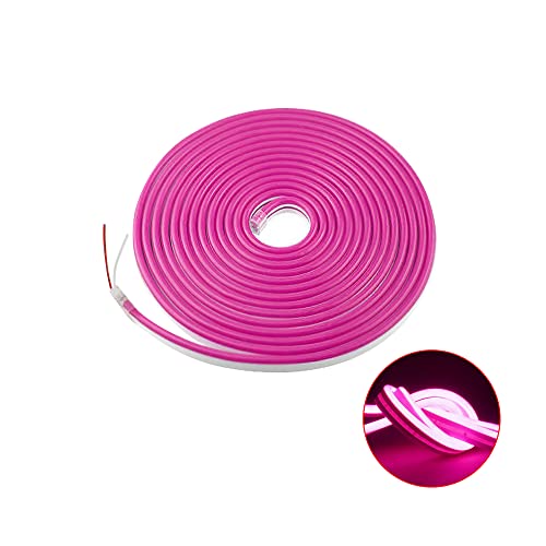 OtpOutopa LED Strip Lights, 5M Car Interior Lights Atmosphere Light RGB LED Lights Bar Neon Lights for SUV, RV, Vans, Jeep, Boat, Bedroom, TV, Party, Christmas, DIY Decoration 12V (Pink,5M)