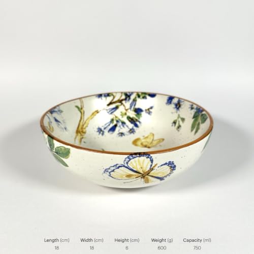 Image of SNS Neelanjali Ceramic Serving Bowl Set of 2 | Salad, Soup, Curry & Snack Bowls