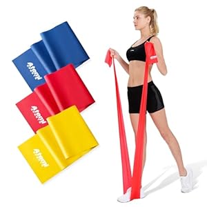 Weerstandsbanden Set van 3 | 2m Lange Fitnessbandenset voor Training en Fysiotherapie | Oefenband voor Spieropbouw en Fitness | Resistance Bands