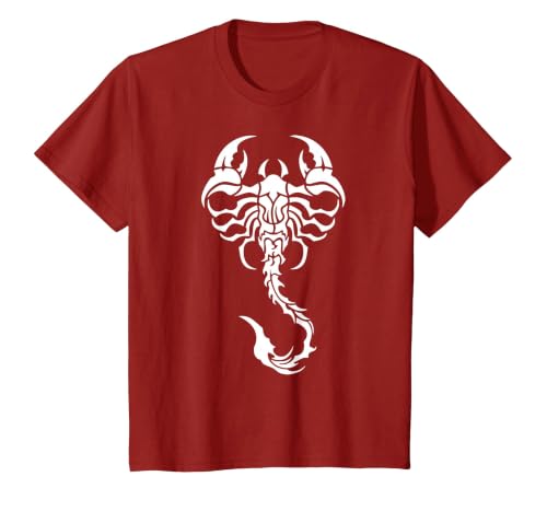 White Scorpion T-Shirt T-Shirt, Youth, Cranberry Red, 4T