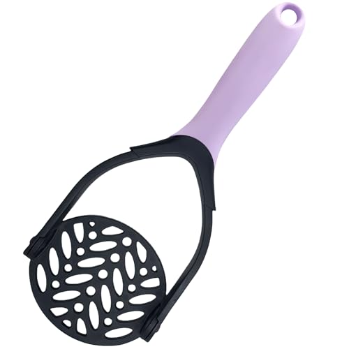 Potato Masher, Foldable Nylon Mashed Potato Masher for Non-Stick Cookware, Non-Scratch Food Masher Kitchen Tool and Gadgets, Smasher Kitchen Utensils for Potato, Bean, Vegetable, Fruit, Avocado