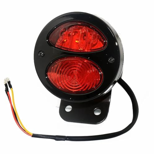 Feu stop moto halogene puissant avec boitier ABS pour Harley Bobber