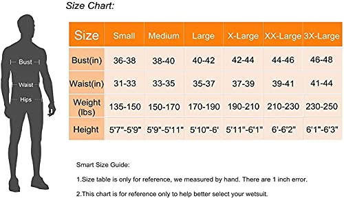 Lemorecn Wetsuits Jumpsuit Neoprene 3/2Mm Full Body Diving Suit(3031,L) #TOP6