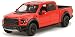 2017 Ford F-150 Raptor Pickup Truck Red with Black Wheels 1/27 Diecast Model Car by Motormax 79344r