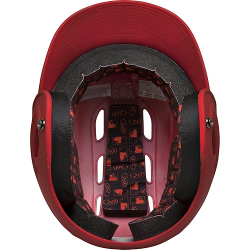 Rawlings | R16 VELO Baseball Batting Helmet | Senior (6 7/8" - 7 5/8") | Matte Scarlet - image 3