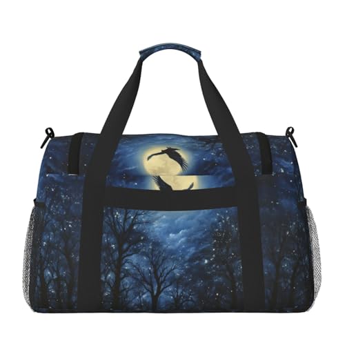 Night Sky print Weekender Overnight Carry On Bag Gym Luggage Bag Duffel Bag for Travel Women2