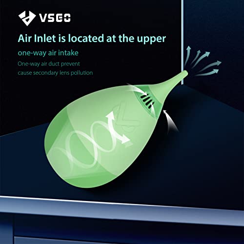 Vsgo V-B014E Filter Air Blower With Filter Tumbler Design Lens Cleaning Blower Compressed Air For Nikon Sony Canon Digital Camera Lens & Sensor Cleaning (Apple Green) #TOP5