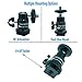 Cam Caddie® 360° Metal / Steel Mini Ball Head with Lock and Hot Shoe Adapter - Most Versatile Ball Head available with All 3 Mounting Options: Flash Shoe, ¼” – 20 Threaded Post + ¼” -20 Socket