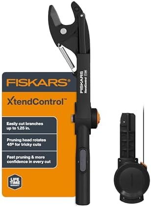 Fiskars XtendControl Rotating Tree Pruner Head with Automatic Cord Reel with 45 Degree Rotation, Compatible with all XtendControl Extension Poles (Pole Not Included) - Thumbnail 2
