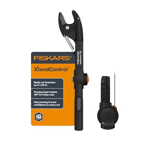 Fiskars XtendControl Rotating Tree Pruner Head with Automatic Cord Reel with 45 Degree Rotation
