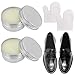 Crema Per Scarpe Autolucidante,Lucidante e Nutriente Per Scarpe in Pelle,Cera Per Scarpe Di Qualità,Nutrimento E Impermeabilità Per Pelle,Nutriente Per Articoli in Pelle,15ML*2+Panno Lustrascarpe 2pcs