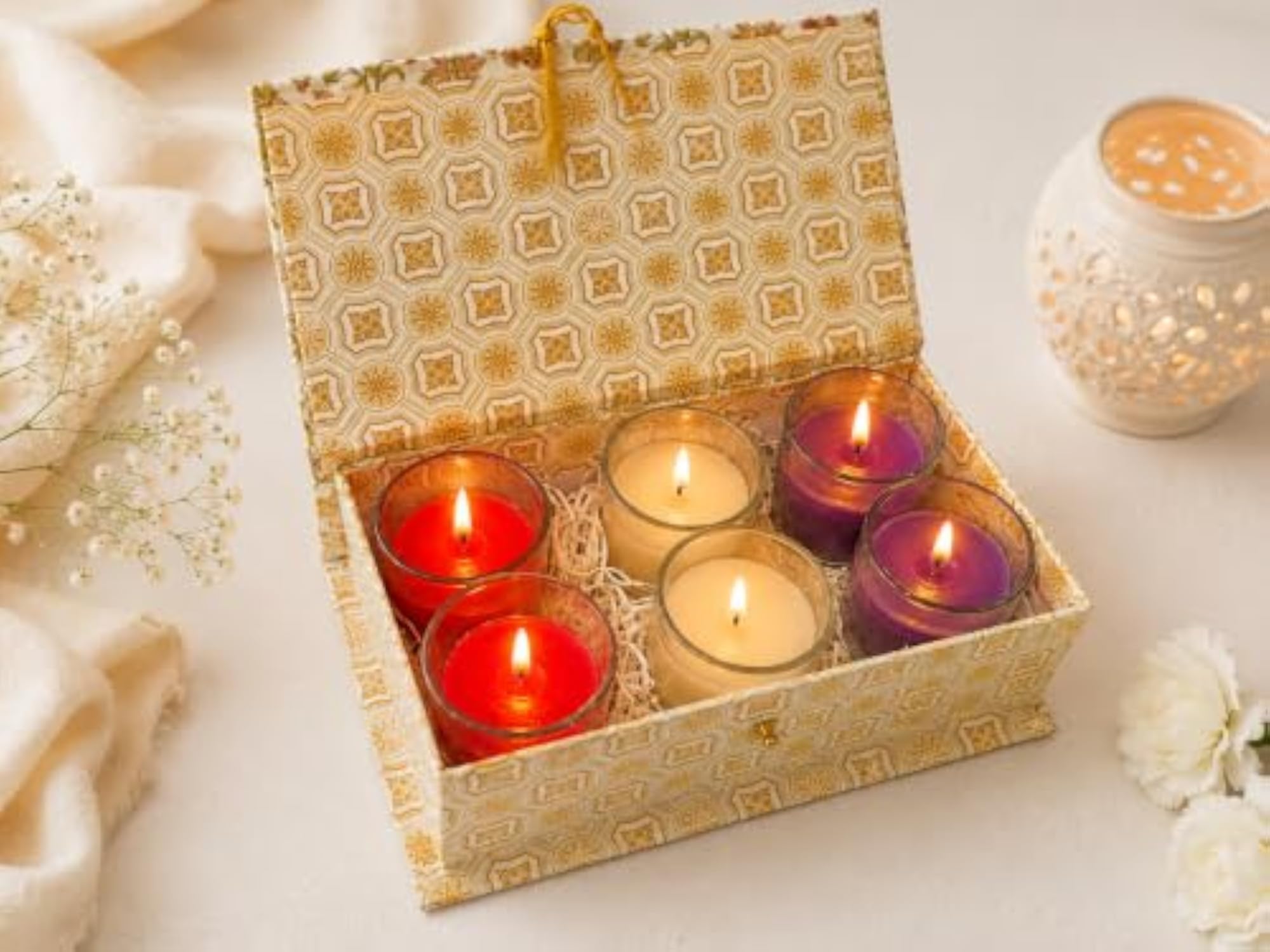 6pc Scented Votive Candle Gift Set, Aromatherapy Candles