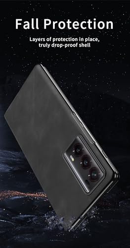Étui mince Honor Magic V2 - Protection anti-chute intégrale en cuir