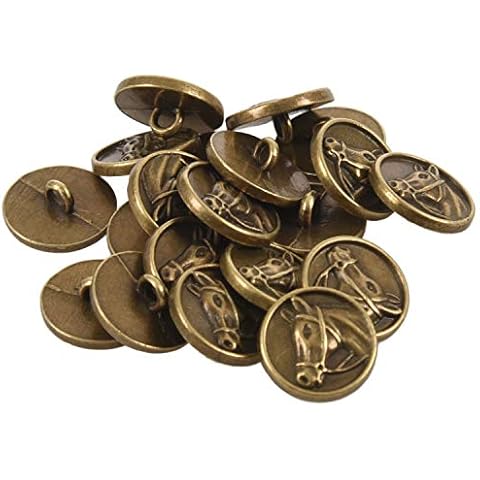 Boutons Peowuieu Tête de cheval 15 mm Cover