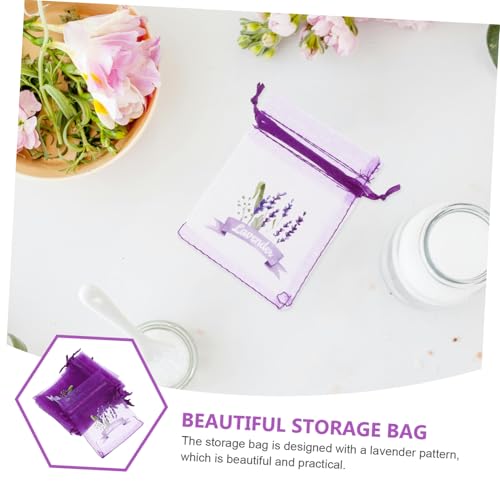 Bolsas de almacenamiento Happyyami 20 piezas lavanda miniatura 7