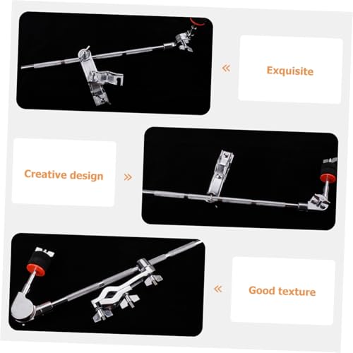 Abrazadera para platillo de batería con brazo extensible ajustable, brazo de extensión metálico para montaje de hardware de percusión y accesorios miniatura 7