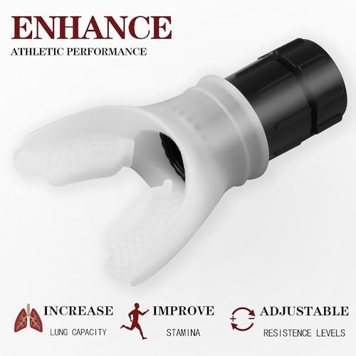 Vital Capacity Trainer Fitness Exercício Pulmão Dispositivo de Treinamento Muscular Resistência Ajus