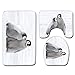 Produktbild RICH-Po 3-teiliges Anti-Rutsch-Teppich Badteppich WC Tank Natur Tier Spielset Motiv - Kleines Pinguin Pferd Spielteppich Garten Teppich Art Deco e