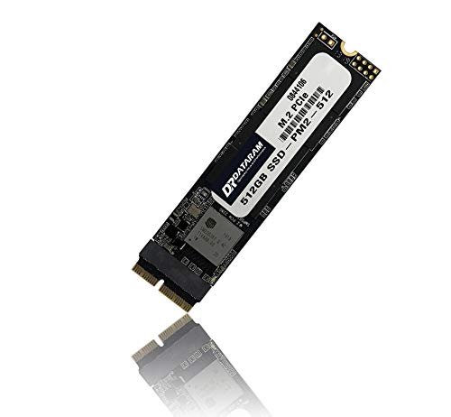 DATARAM 512GB M.2 M-Key PCIe NVMe SSD for 2013-16 MacBook, Mac Pro, Air