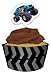 Creative Converting Mudslinger Cupcake Pick Decorations with Matching Baking Cup Wrappers, 12 Count