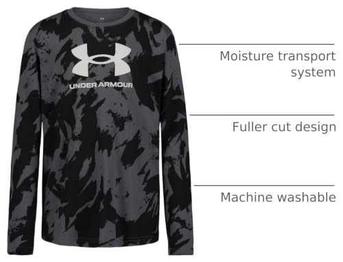 Image of Under Armour Boys Long Sleeve Shirt, Crewneck, Lightweight and Breathable