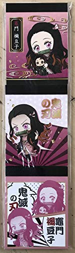 Bloc-notes Demon Slayer Nezuko lot de 3 mini carnets de notes manga pour le bureau