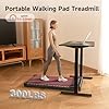 RHYTHM FUN Incline Walking Pad Treadmill, Walking Pad with Incline, 300 Lbs Under Desk Treadmills for Home Office, Portable Treadmill with Remote Control, LED Display
