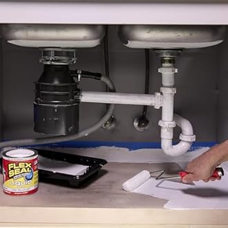 Flex Seal Liquid, Rubber Coating Sealant, Waterproof, Flexible, Breathable, and UV Resistant, Roof Repair, Basements, RV, Campers, Trailers, Marine, EPDM, Masonry, White, 32 oz