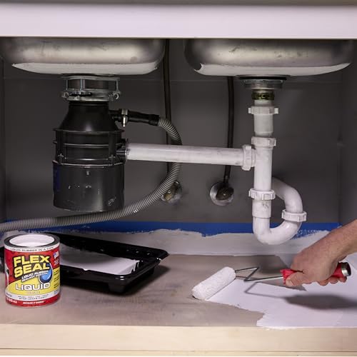 Flex Seal Liquid, Rubber Coating Sealant, Waterproof, Flexible, Breathable, and UV Resistant, Roof Repair, Basements, RV, Campers, Trailers, Marine, EPDM, Masonry, White, 16 oz