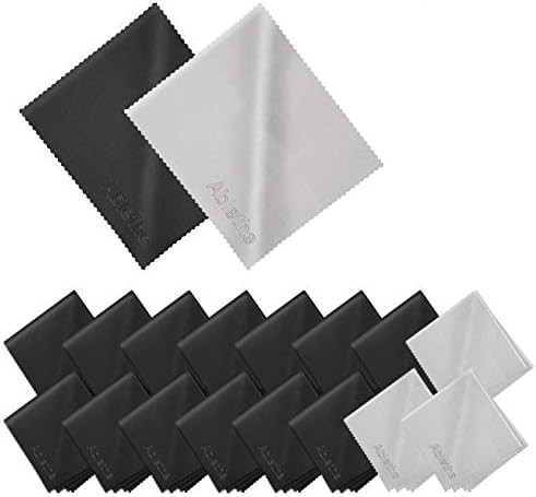 18 Pack Premium Microfiber Cleaning Cloths, Lintfree Fiber Cleaning Cloth for Cleaning Lenses, Glasses, Glass, Screens, Cameras, Cell Phone, Eyeglasses, LCD TV Screens, Tablets and More … …