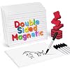 Gamenote 6 Pack Magnetic Small White Board Set & Rotating Art Supplies Organizer