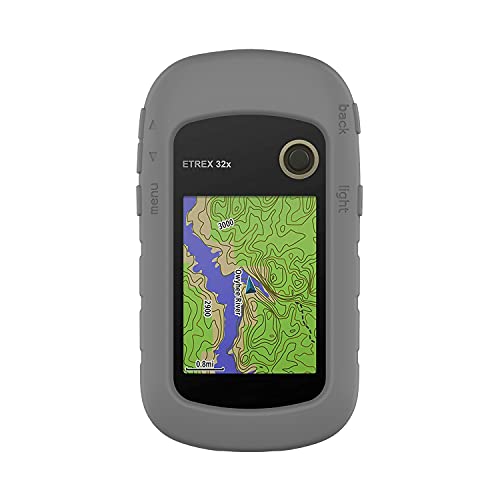 BoLuo Funda Silicona para Garmin eTrex 22x /32X,Funda Caso Smartwatch, Flexible Protectora Cover, Reloj Ultra TPU Case Protectora para Garmin eTrex 10 20 20x 22x 30 30x 32x 201x 209x 309x (Gris)