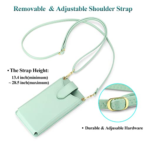 Image of Peacocktion Small Crossbody Cell Phone Purse for Women, Lightweight Mini Small Crossbody Bags for Women with Card Slots