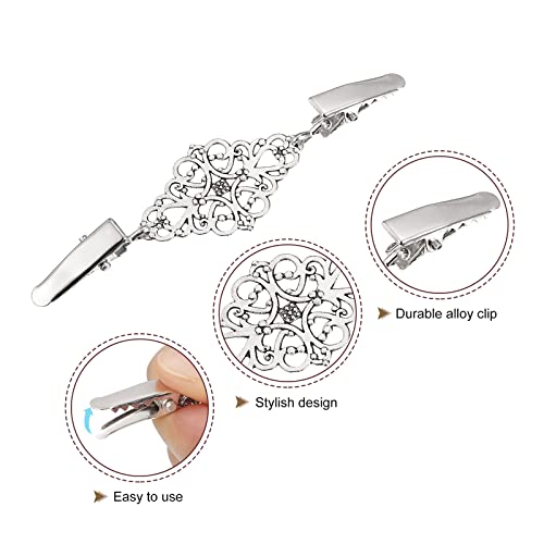 Image of UXCELL Retro Cardigan Collar Clips & Shirt Clips for Women
