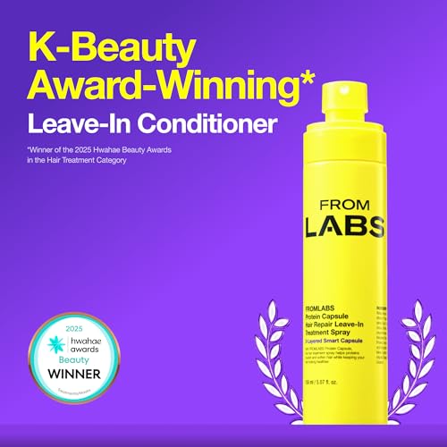 FROMLABS Protein Leave-In Conditioner Spray | Heat Protectant, Keratin Anti-Frizz Detangler for Damaged, Dry, Curly & Wavy & Fine Hair | UV Protection | Repair | Korean Hair Care | Safe for Kids — view 2
