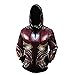 WKDFOREVER 3D Captain Fashion Cosplay Hoodie Jacket Costume (Large, Iron Man 9)